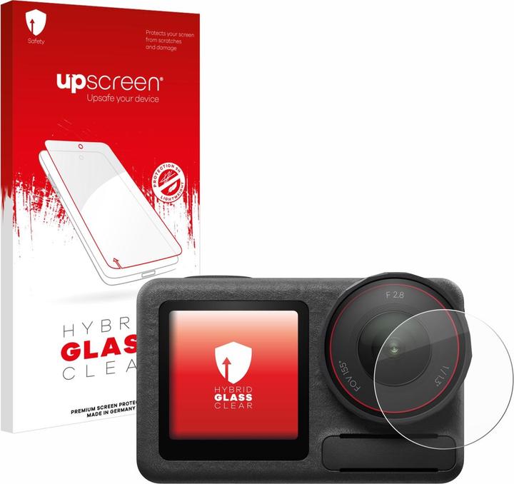 Actual product image upscreen Protective glass screen protector clear (Osmo Action 5 Pro)