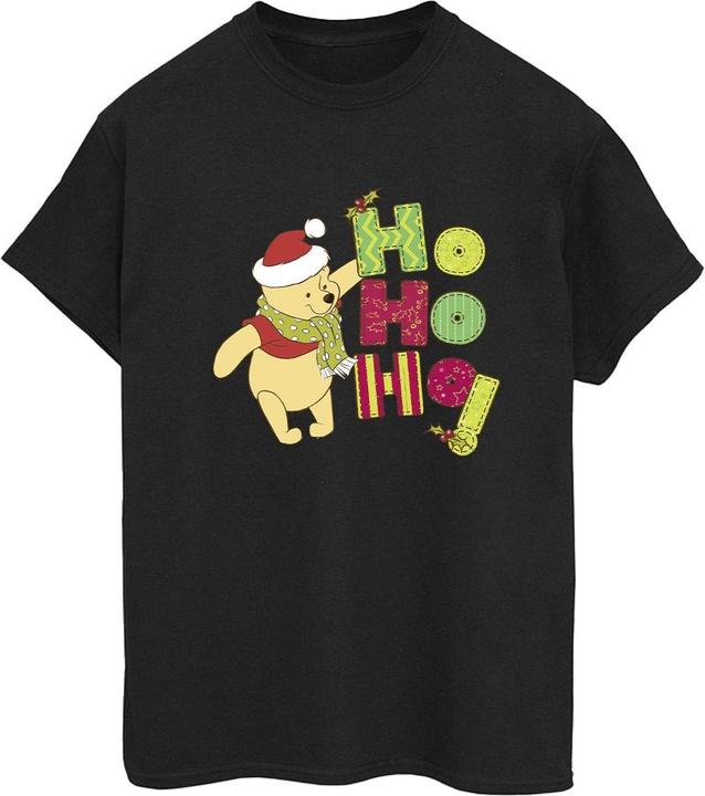 Disney Winnie The Pooh Ho Ho Ho Scarf TShirt (S)