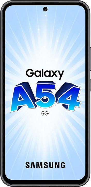 Actual product image Samsung Galaxy A54 5G (128 GB, Awesome Graphite, 6.40", Hybrid Dual SIM, 50 Mpx, 5G)