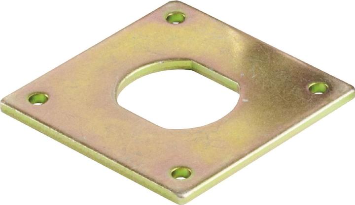 Actual product image Siso Turnbuckle 300 anti-twist plate, 40x40x2mm, galvanised steel