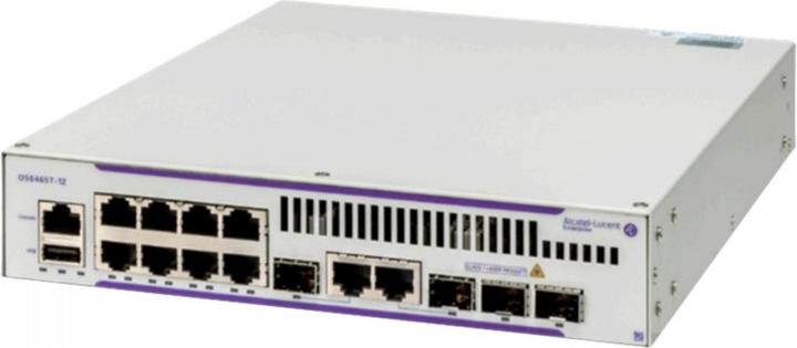 Produktbild Alcatel LUCENT ENTERPRISE OS6465T-12 GigE chassis. 8 RJ45 10/100/1000 BaseT 2 Gig combo 2 SFP ports. (12 Ports)