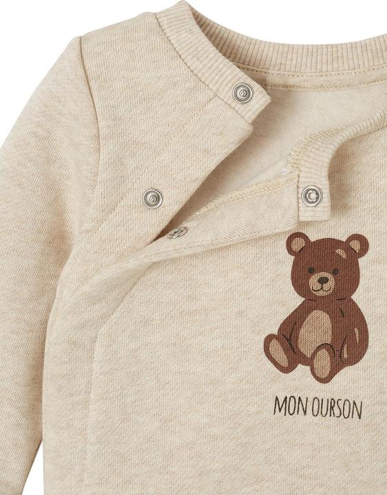 Produktbild Vertbaudet Baby-Set mit Teddyprint: Wickeljacke & Hose (62)