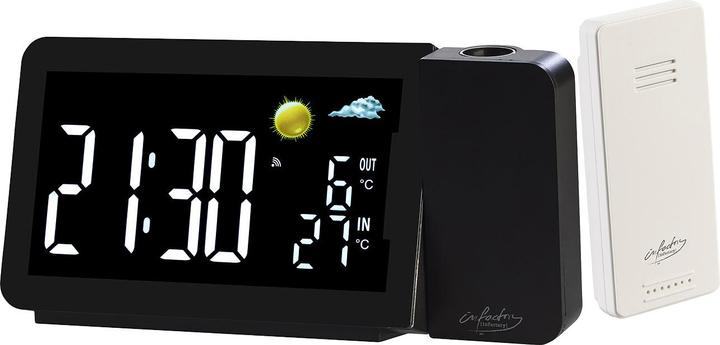 Produktbild Infactory Funk-Wetterstation mit Projektionswecker, Aussensensor