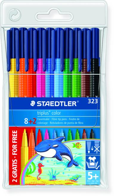 Produktbild Staedtler Fasermaler Triplus color 10 Farben (Mehrfarbig, 1 x)