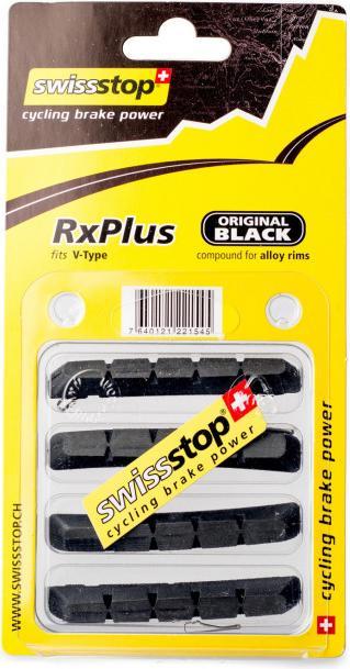 Productafbeelding swissstop RxPlus V-type Alu Origineel Zwart (Universeel, Rubber)
