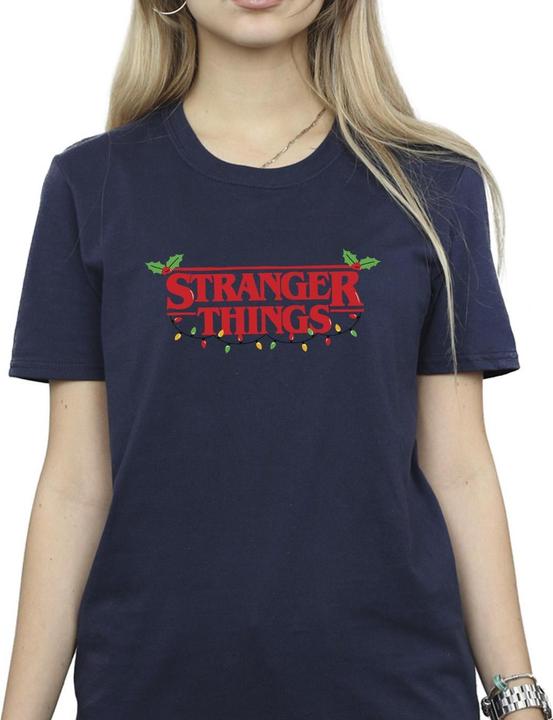 Immagine prodotto Netflix Stranger Things Christmas Lights Maglietta Ampia Donna (L)