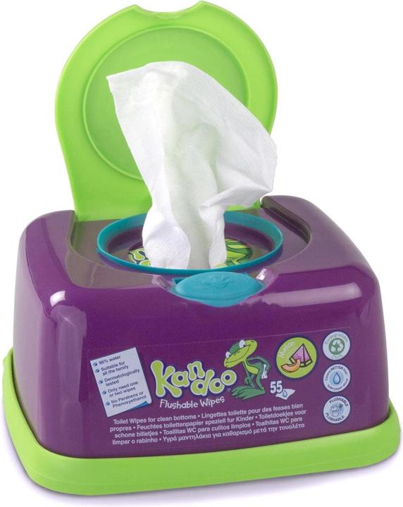 Image du produit Kandoo Melon avec distributeur de lingettes humides (55 pièce(s))