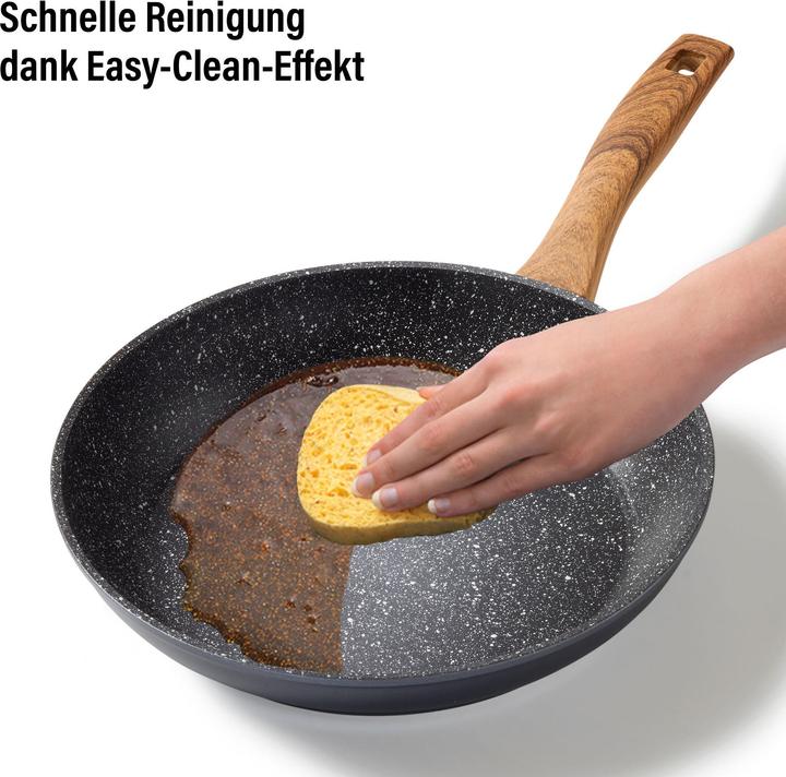Produktbild Stoneline Back to Nature Bratpfanne 28 cm, Made in Germany, Induktion, antihaftbeschichtete Pfanne (28 cm, Bratpfanne, Aluminium)