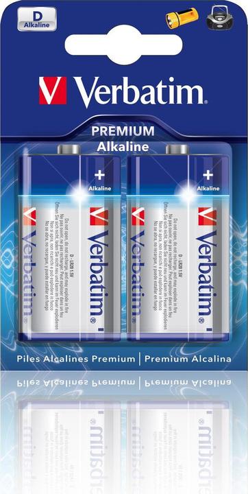 Image du produit Verbatim Pack 2 Piles D (2 pcs, D)
