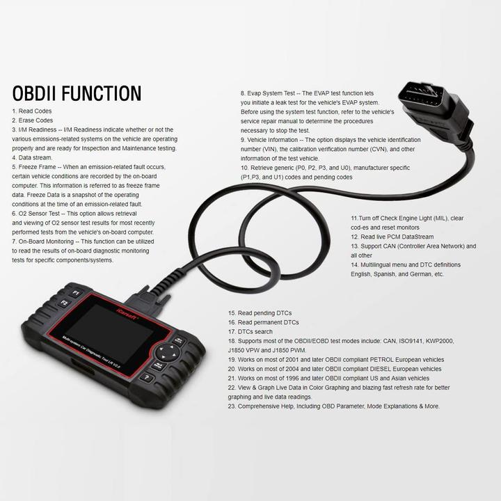 Produktbild ICarsoft OBD II LR V2.0