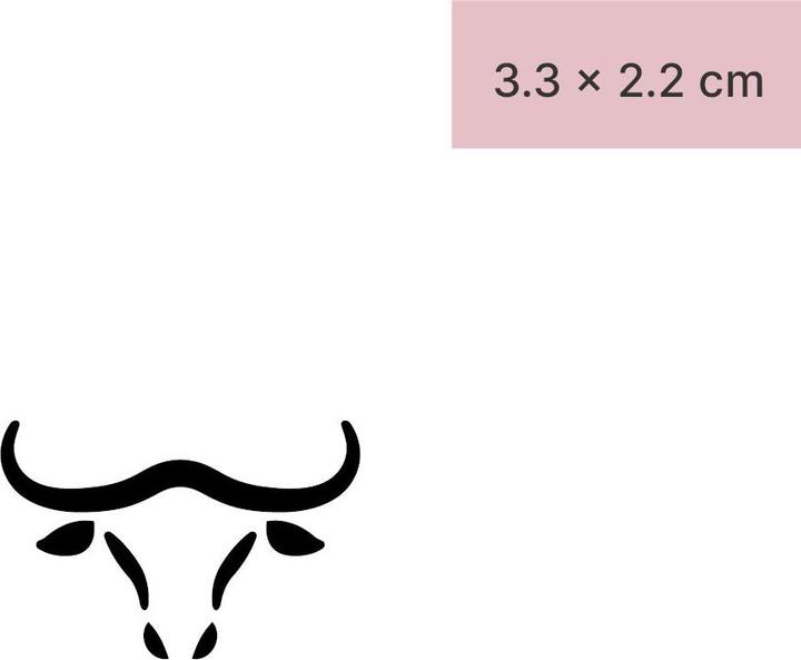Produktbild minink Temporäres Tattoo – Stierhörner