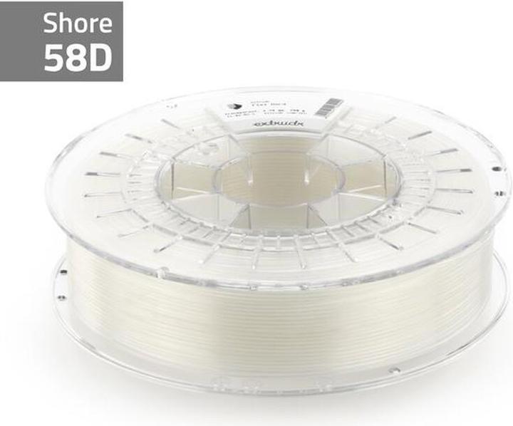 Image du produit Extrudr Flex Hard Transparent 2.85 mm 750 g (TPU, 2.85 mm, 750 g, Transparent)