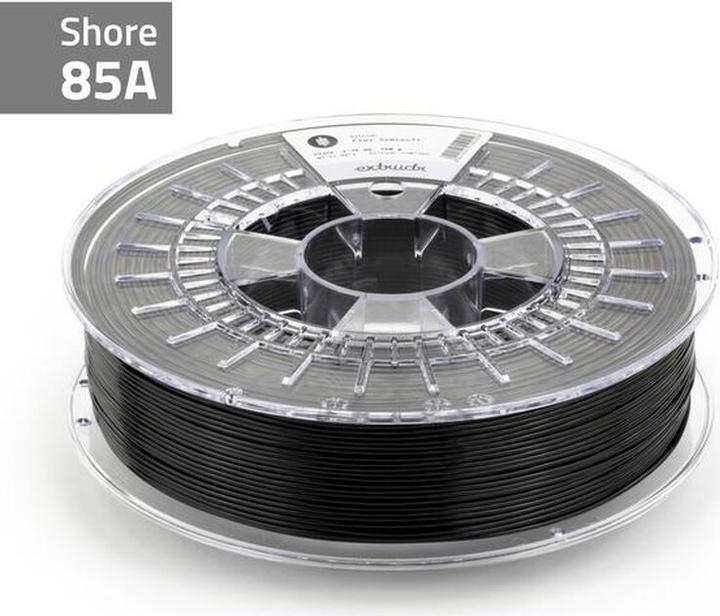 Actual product image Extrudr Flex Semisoft Black 2.85 mm 750 g (TPU, 2.85 mm, 750 g, Black)