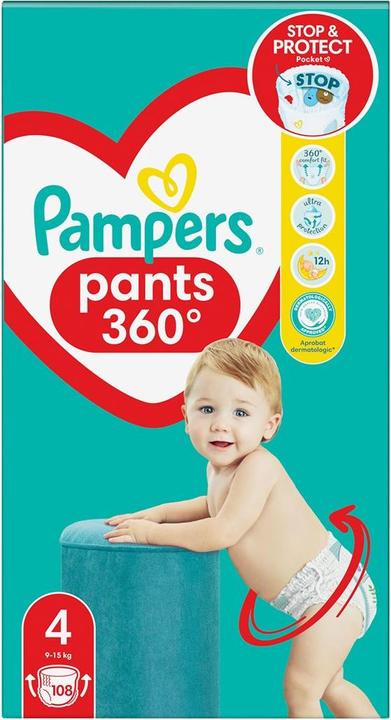 Produktbild Pampers Pants (Gr. 4, Halbmonatsbox, 108 Stück)