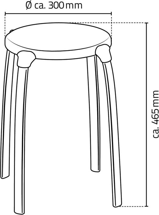 Immagine prodotto Ridder Sgabello da bagno, rotondo (100 kg)
