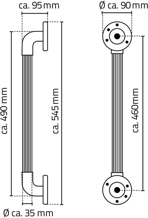 Produktbild Ridder Wannengriff 45cm