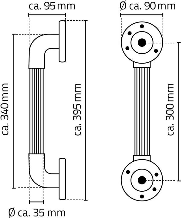 Actual product image Ridder Tub handle 30cm