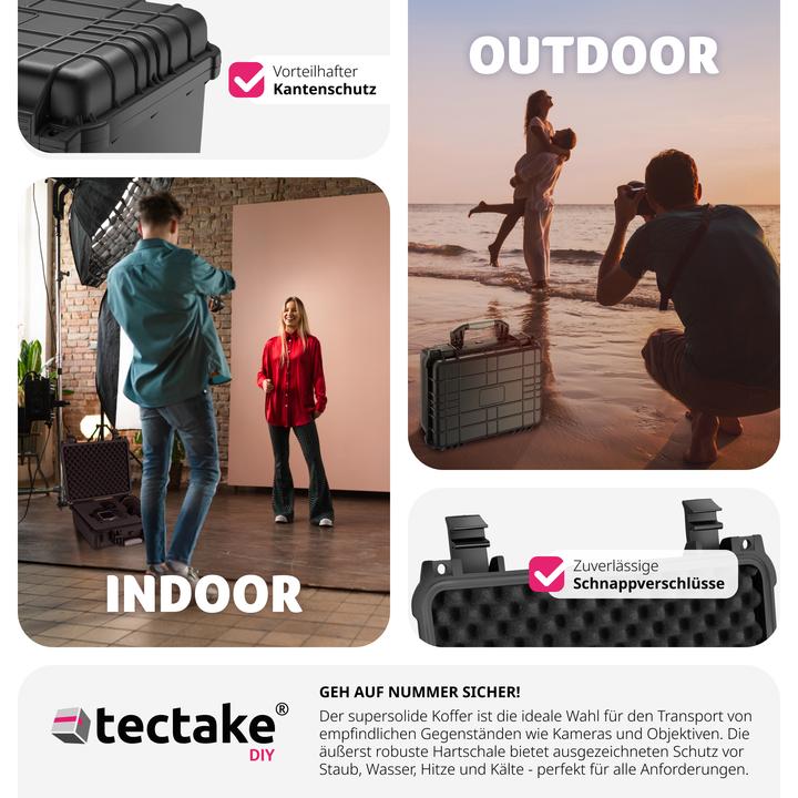 Image du produit tectake Coffret photo universel (Mallette photo, 14.50 l)