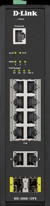 Immagine prodotto D-Link DIS-200G-12PS Industrial 12-Port Layer2 Smart Managed (12 Porti)