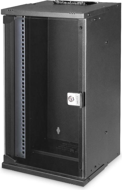 Produktbild Digitus 10" 12HE Wandgehäuse, SOHO PRO 591 x 316 x 298 mm, schwarz (12 HE, 10 Zoll Rack)