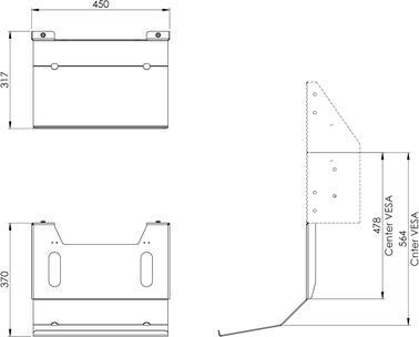 Produktbild Vogels Tastatur-Halterung für Bodenlifte
