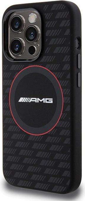 Immagine prodotto Mercedes AMG AMHMP15L23SMRK Custodia rigida per iPhone 15 Pro 6,1" in silicone con motivo al carbonio MagSafe (Apple iPhone 15 Pro)