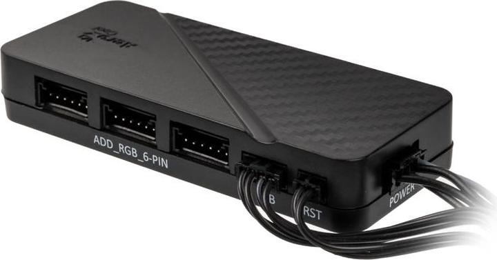 Produktbild AeroCool DUO12PRO Kit 3xLüfter 12cm ARGB LED Dual Ring Antivibration 6 Pins Schwarz (120 mm, 3 x)