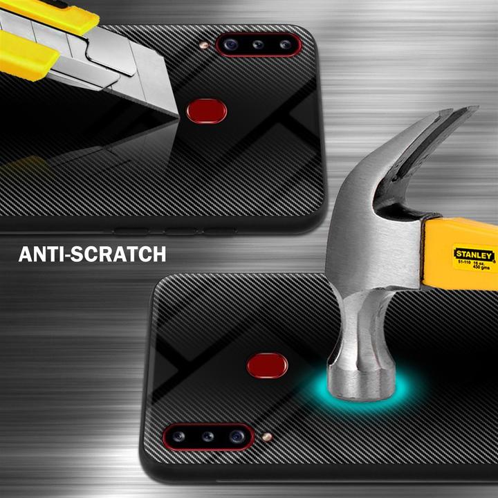 Immagine prodotto Cadorabo Copertura di vetro a strisce in TPU (Samsung Galaxy A20s)