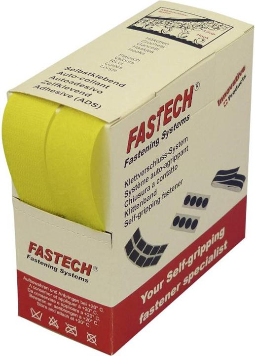 Actual product image Fastech Velcro Sew-On Adhesive and Fluff Part (L x W) 5m x 25mm Yellow 5m (25 mm)