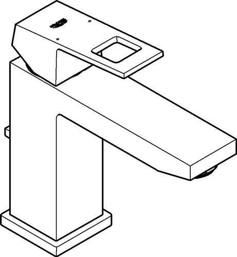 Actual product image Grohe Eurocube single lever basin mixer M-Size