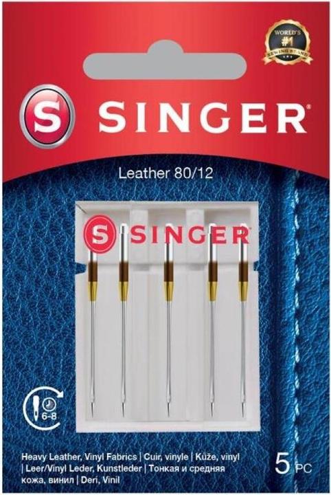 Produktbild Singer Leder Nähmaschinennadel, 80/12, 5er Pack