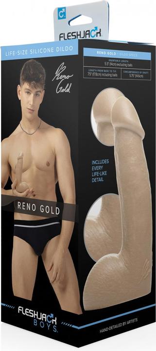 Actual product image Fleshlight Fleshjack Boys - Reno Gold Dildo