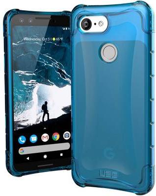 Actual product image UAG Plyo Case blue transparent