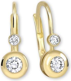 Image du produit Brilio Boucles d'oreilles en or jaune avec zircons 239 001 00061