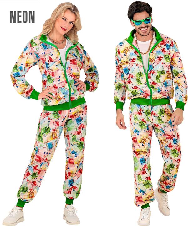 Actual product image Widmann EURO PARTY FASHION TRAININGSANZUG (Oberteil, Hose), L