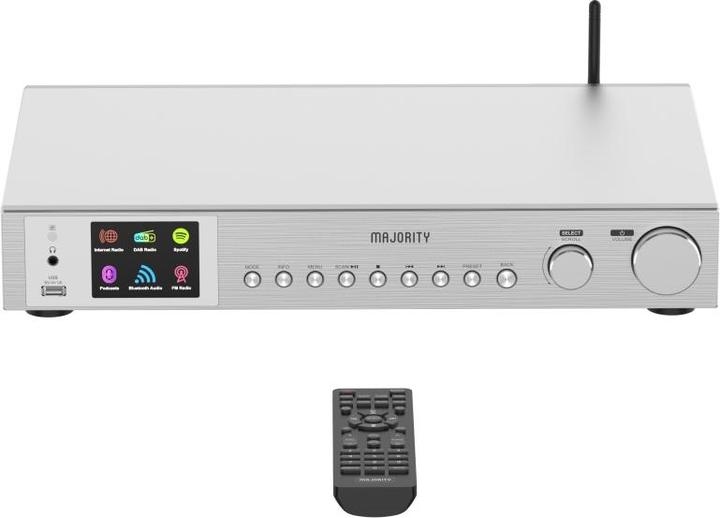 Produktbild Majority Fitzwilliam 3 Silver (Internetradio, DAB+, FM, Bluetooth, WLAN)