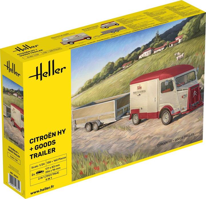Produktbild Heller Citroen HY + Goods Trailer
