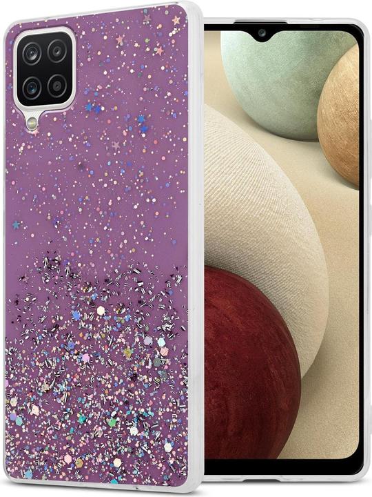 Purple with glitter