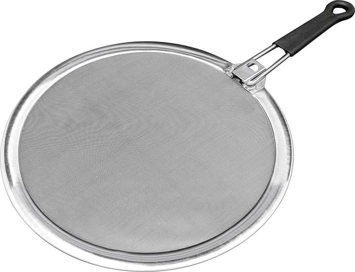 Produktbild GSD Spritzschutz mit einklappbarem Griff 33 cm / Edelstahl (33 cm, Metall)