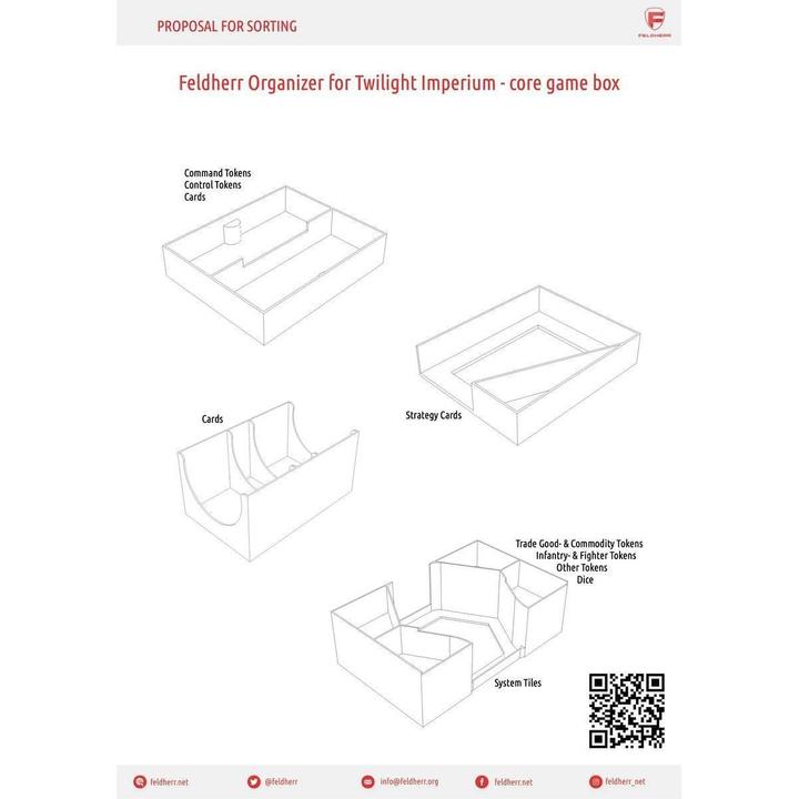 Produktbild Feldherr ORG031 - Organizer (Painters Edition) für Twilight Imperium 4. Edition - Grunds (Kunststoff)