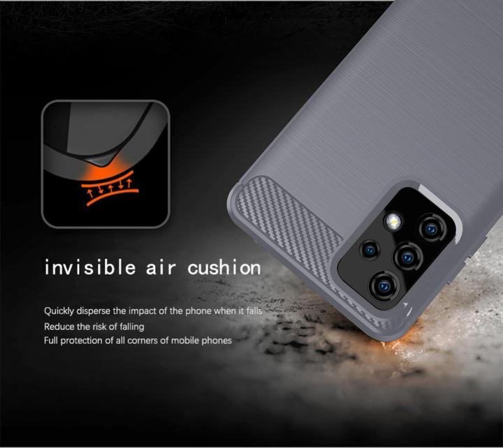 Produktbild Cadorabo TPU Ultra Slim carbon edelstahl Kombi Cover (Samsung Galaxy A72 5G)