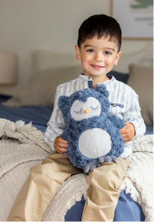 Produktbild Teddykompaniet Plüsch Teddy Heaters Eule blau (25 cm)