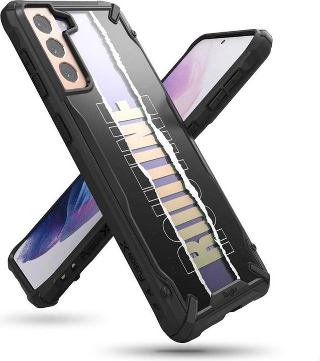 Immagine prodotto Ringke Fusion X Design Custodia in PC resistente con paraurti in TPU per Samsung Galaxy S21+ 5G (S21 Plus (Samsung Galaxy S21+)