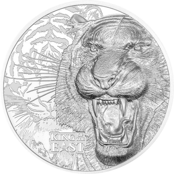 Actual product image CIT Coin Invest Silber King of the East - Tiger 1 oz PP - Ultra High Relief (1.00, 2025)