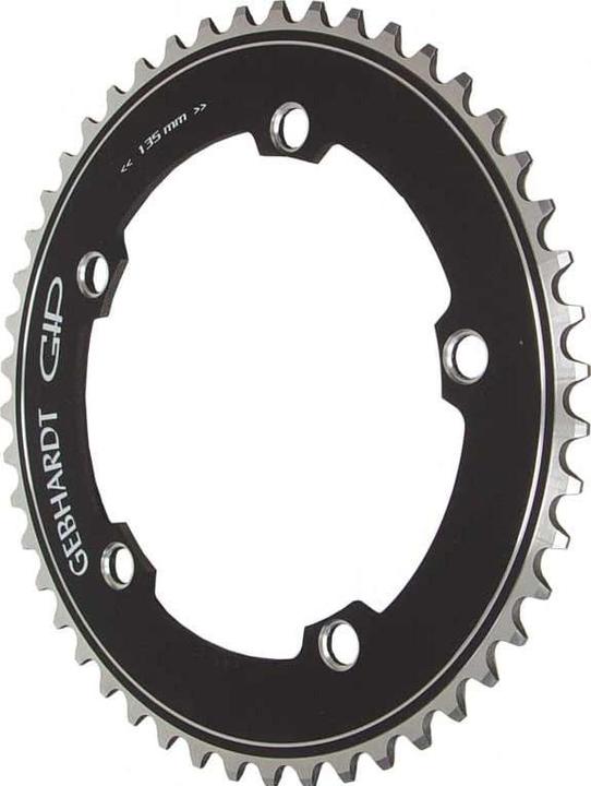 Actual product image Gebhardt GTP Track chainring 1/8inch - black / silver 135mm
