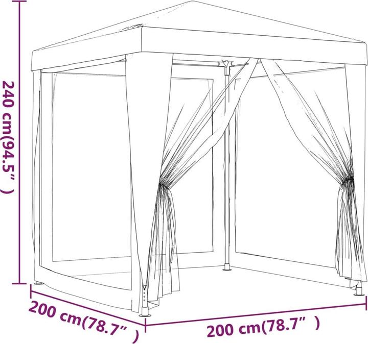Actual product image VidaXL Desirae (200 cm, 200 cm)