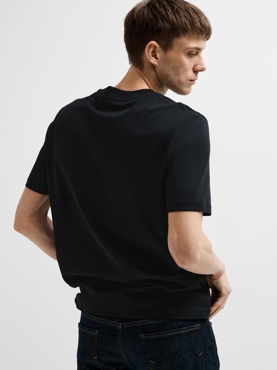 Image du produit Selected Homme T-shirt à col montant en coton bio (XL)