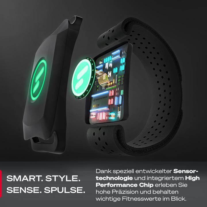 Immagine prodotto Sportstech Cardiofrequenzimetro sPulse Cardiofrequenzimetro con braccialetto via Bluetooth e sensore LED |