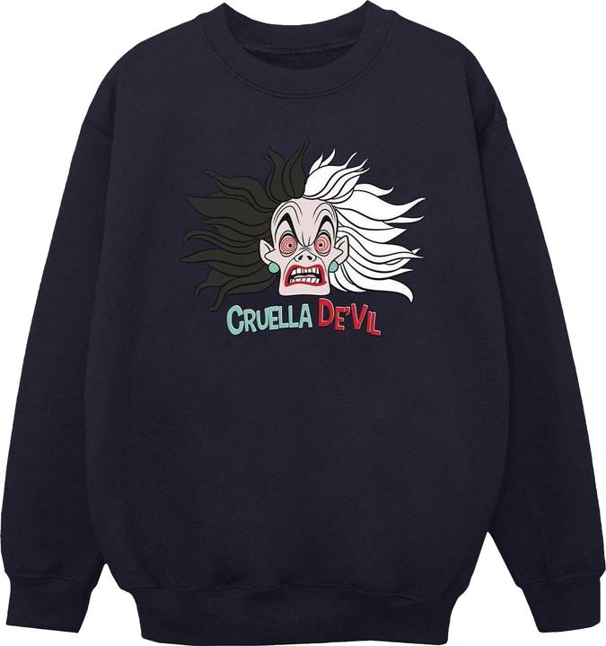 Disney 101 Dalmatians Cruella De Vil Crazy Mum Sweatshirt Mädchen