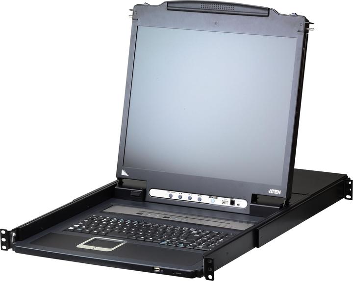 Immagine prodotto Aten CL5708IM Switch KVM over IP UK a 8 porte 17"-LCD (PS/2-USB VGA) layout UK